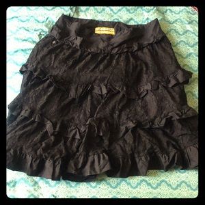Ruffle skirt.